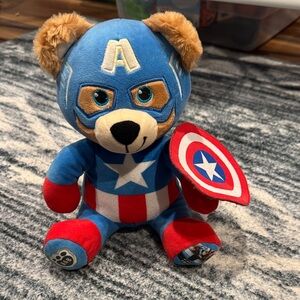 Superhero Bear Plush Toy with Shield
